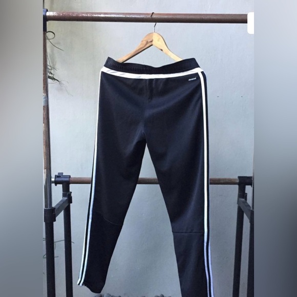 Adidas-Tiro- Climacool -track pant-open zippered leg -Dark Navy-White-EUC-SzXS​ - Picture 7 of 12